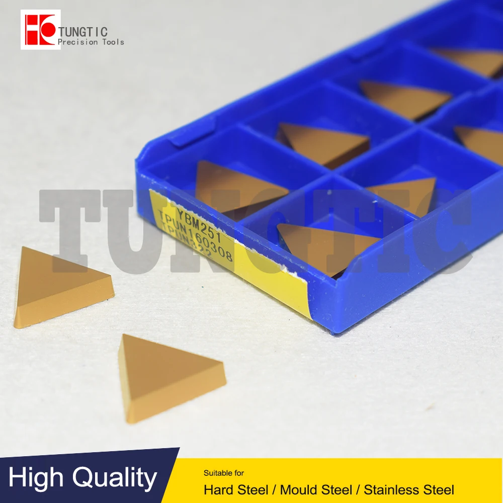 TPUN160308 YBM251 YBG212 YBM351 YBC301 Face Milling Cutter CNC Tools Lathe Inserts Carbide Machining Metal TPUN 160308 - Image 2