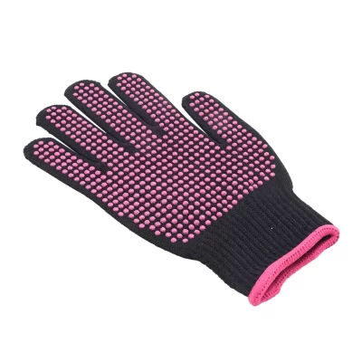 Dupla face alisador de cabelo curling tong cabeleireiro resistente ao calor luvas de dedo ferramentas de salão de beleza luvas de churrasco ao ar livre