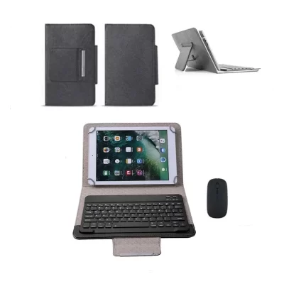 Caso Universal para BDF Pro Tablet, Bluetooth, Mouse Sem Fio, Teclado Suporte Capa, 10.1"