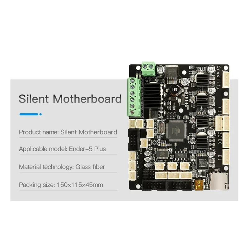 Creality oficial ender 3 silencioso mainboard 32 bits v 4.2.7 visão placa-mãe para ender 3/v2/s1/s1 pro mainboard peça de impressora 3d - Image 3
