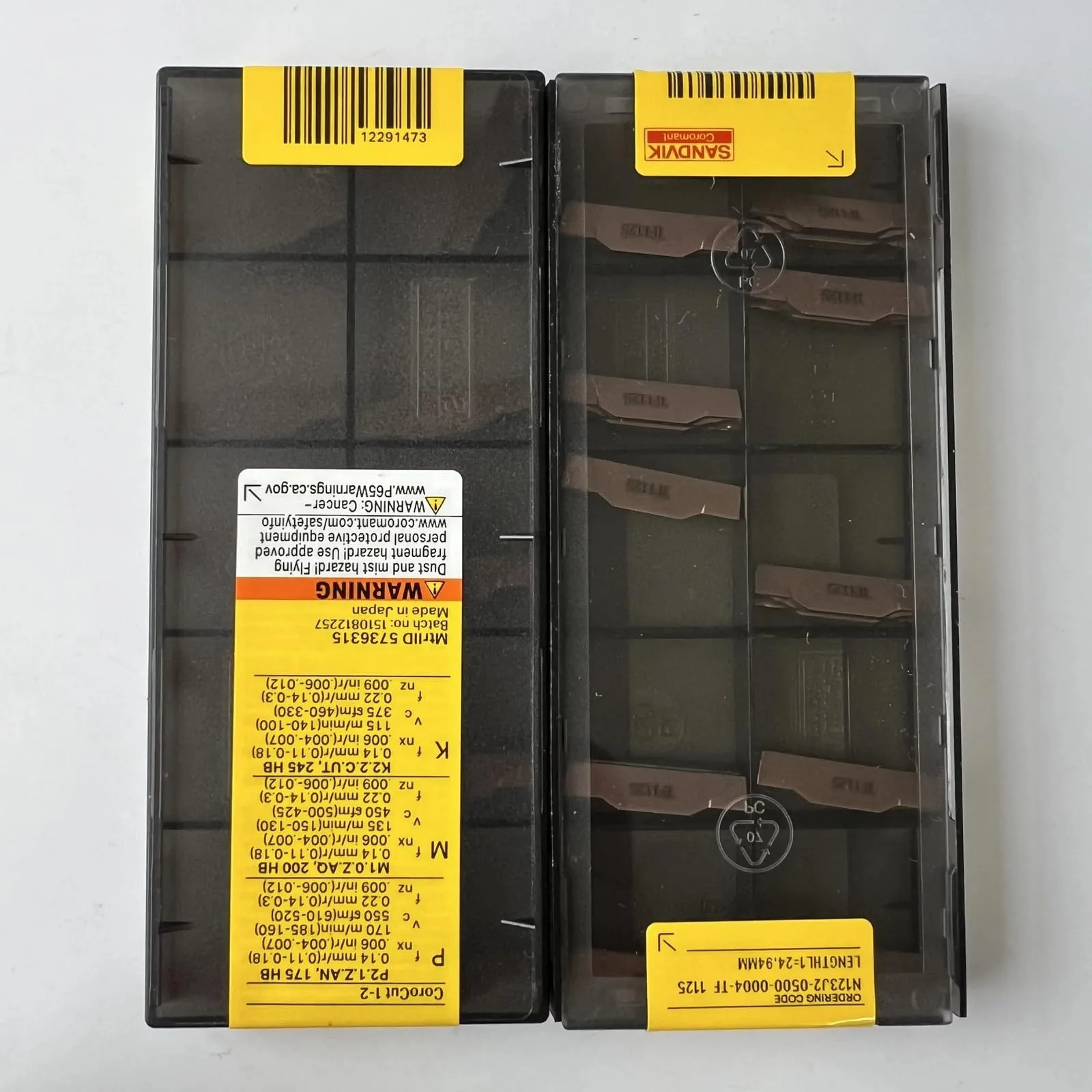 Original SANDVIK / N123J2-0500-0004-TF 1125 / ferramenta de lâmina de liga dura 10 unidades - Image 7