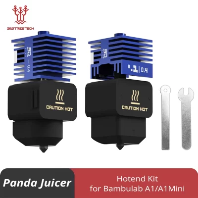 Bigtreetech panda espremedor hotend kit para bambu lab a1/a1 mini velocidade rápida 0.4mm bocal de aço endurecido acessórios impressora 3d