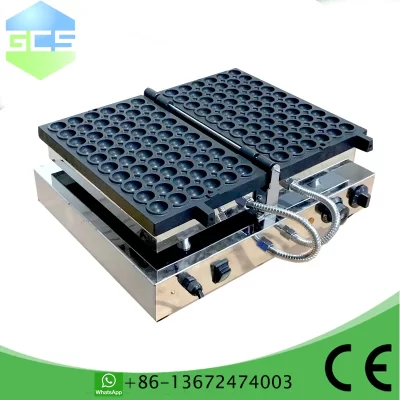 Mini máquina elétrica de waffle com 60 buracos, antiaderente, takoyaki, polvo, bola, grelha, codorna, ovo, em forma de waffle, padeiro para cozinha