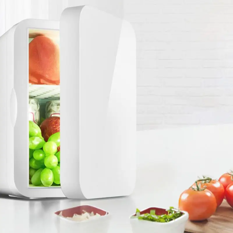 8L Portable Car Mini Small Refrigerator Electric Freeze Heating Dual Use Household Refrigerator SkinCare Makeup Storage 12V 220V - Image 2