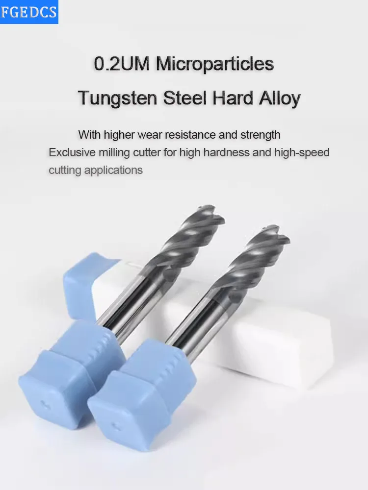 HRC 70 Corner Radius End Mill R Bullnose CNC Tungsten Carbide Steel Cutter Face Machining Metal Router Tool 4 Flutes R0.5 0.2 R1 - Image 5