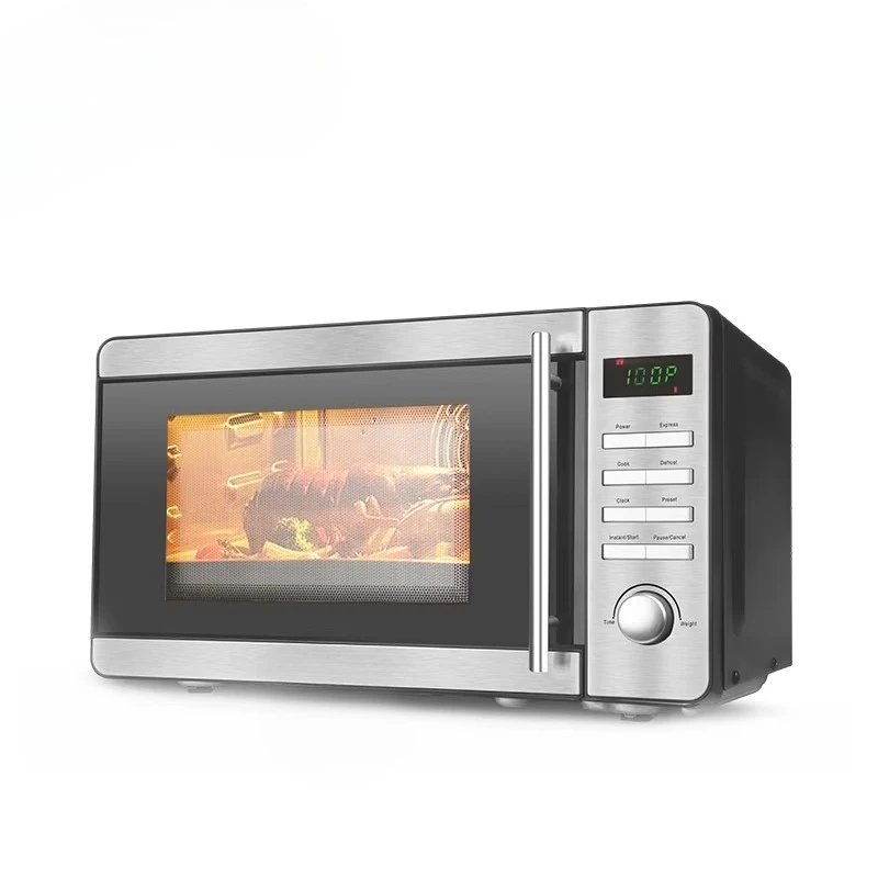 Electric Forno LED Digital Panel Kitchen Fast Cooking Microwave Oven with LED Stainless Steel Display