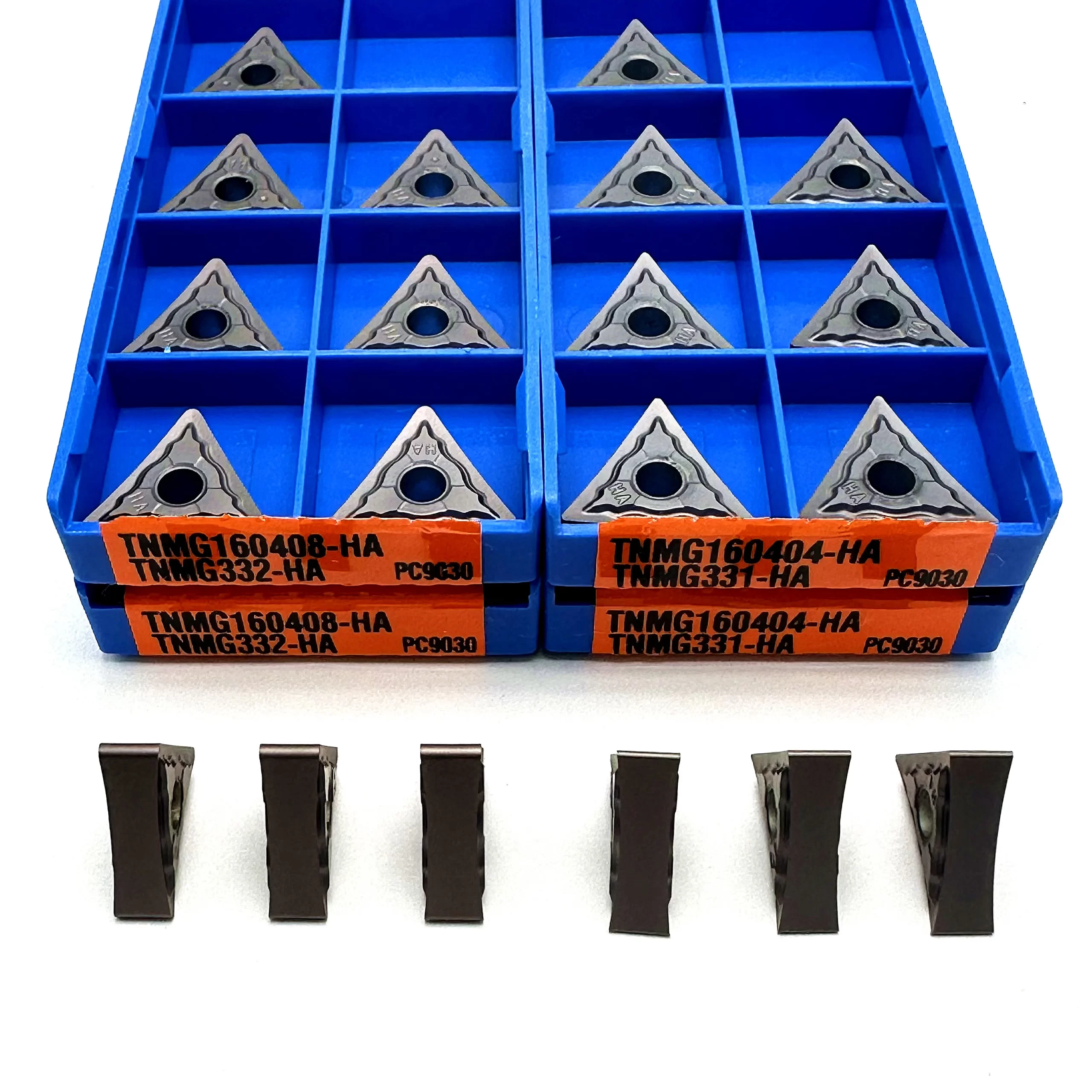 Carbide insere ferramenta de torneamento externo, aço inoxidável, CNC Metal Cutting Tool, TNMG160404 HA PC9030