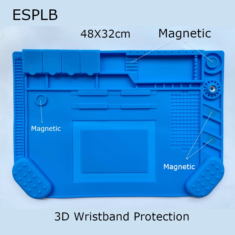 Esplb almofada de reparo de isolamento, estação de solda de silicone resistente ao calor, tipos de tapete de trabalho, plataforma de mesa, estação de solda bga - Image 4