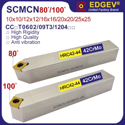 SCMCN1010H06 SCMCN1212H09 100 SCMCN1616H09 SCMCN2020 SCMCN2020K12 SCMCN2525M12 80 Cortador de torno de metal Suporte de ferramenta de giro SCMCN