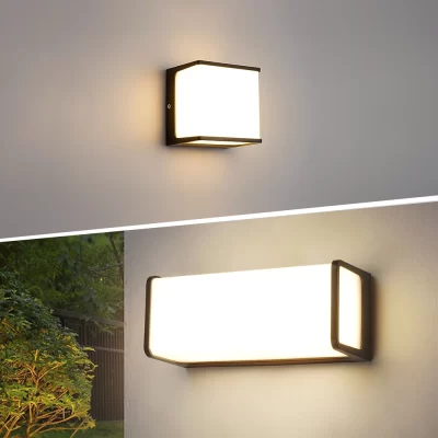 Moderno led ao ar livre luz de parede à prova dip65 água ip65 varanda jardim cerca luzes ao ar livre varanda luz lâmpada parede ao ar livre