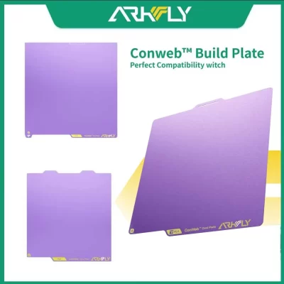 Placa de construção phaetus arcafly teia de aranha placa fria mola aço dupla face texturizada para bambu laboratório p1 x1 a1 para creality k1c k2 plus