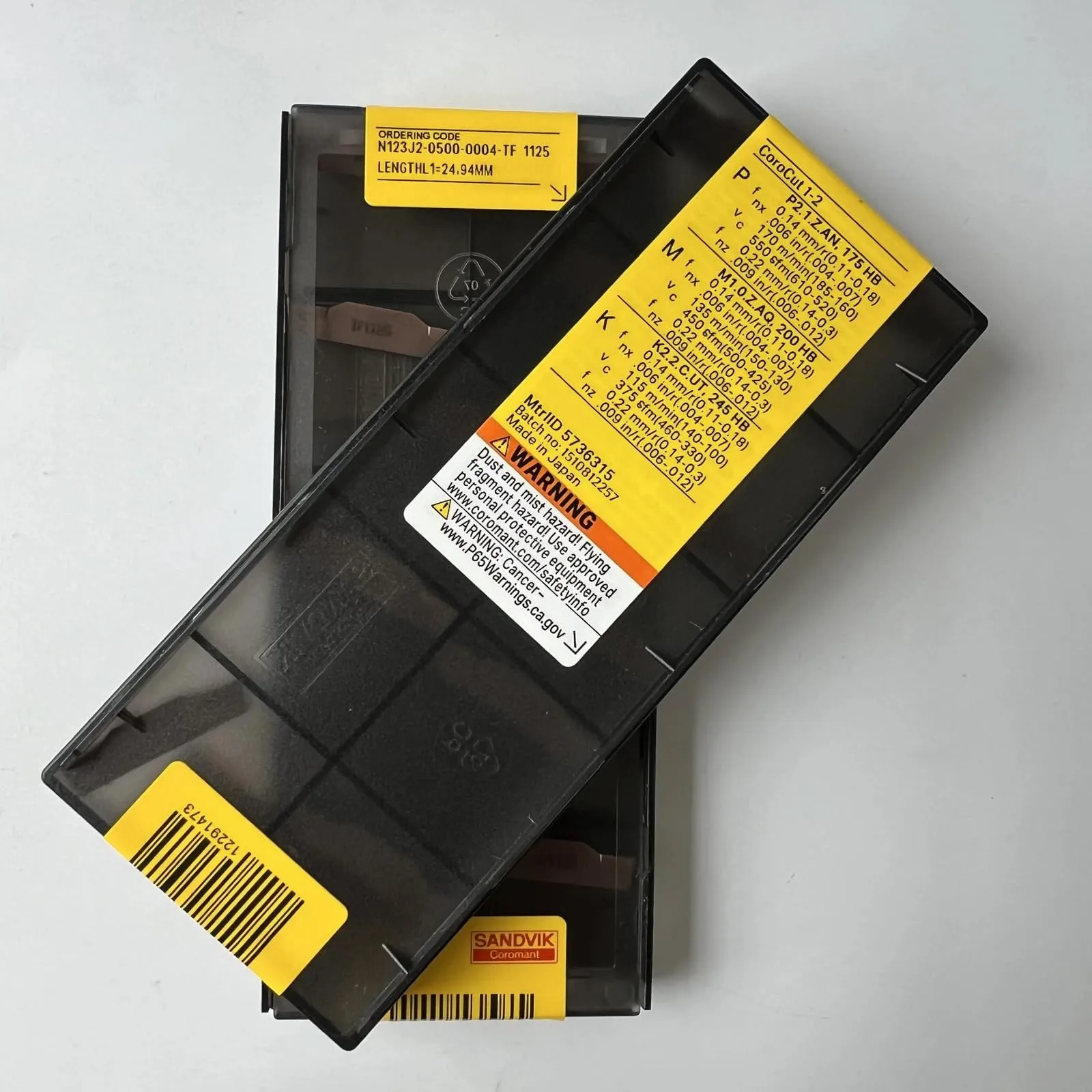 Original SANDVIK / N123J2-0500-0004-TF 1125 / ferramenta de lâmina de liga dura 10 unidades - Image 4