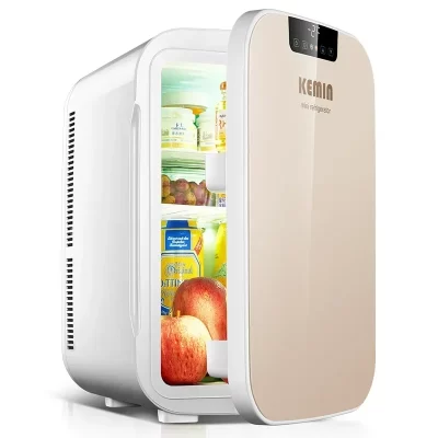KEMIN 25L Refrigerator Dual Core Digital Fridge Home Fridge Dual-use LCD Heating Small Heat Cooler