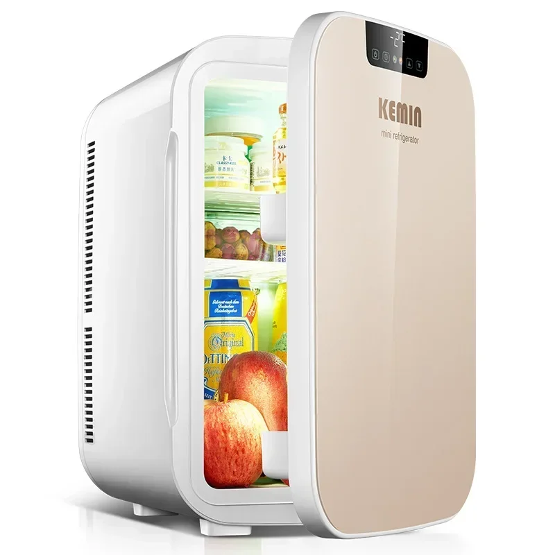 KEMIN 25L Refrigerator Dual Core Digital Fridge Home Fridge Dual-use LCD Heating Small Heat Cooler