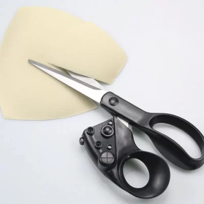 Nova tesoura profissional de aço inoxidável guiada a laser para artesanato doméstico tesoura de costura de tecido corte reto corte rápido
