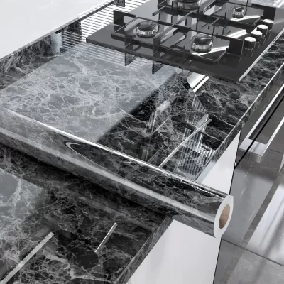 Papel de parede autoadesivo de mármore, 50cm de largura, adesivos de parede de vinil, à prova d'água, papel de contato para cozinha, filme decorativo, decoração de casa