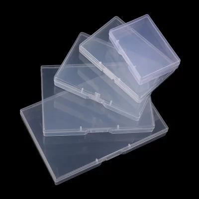 Transparent Plastic Box Rectangular Translucent Packing Box Storage Organizer Case Dustproof Durable Strong Jewelry Container