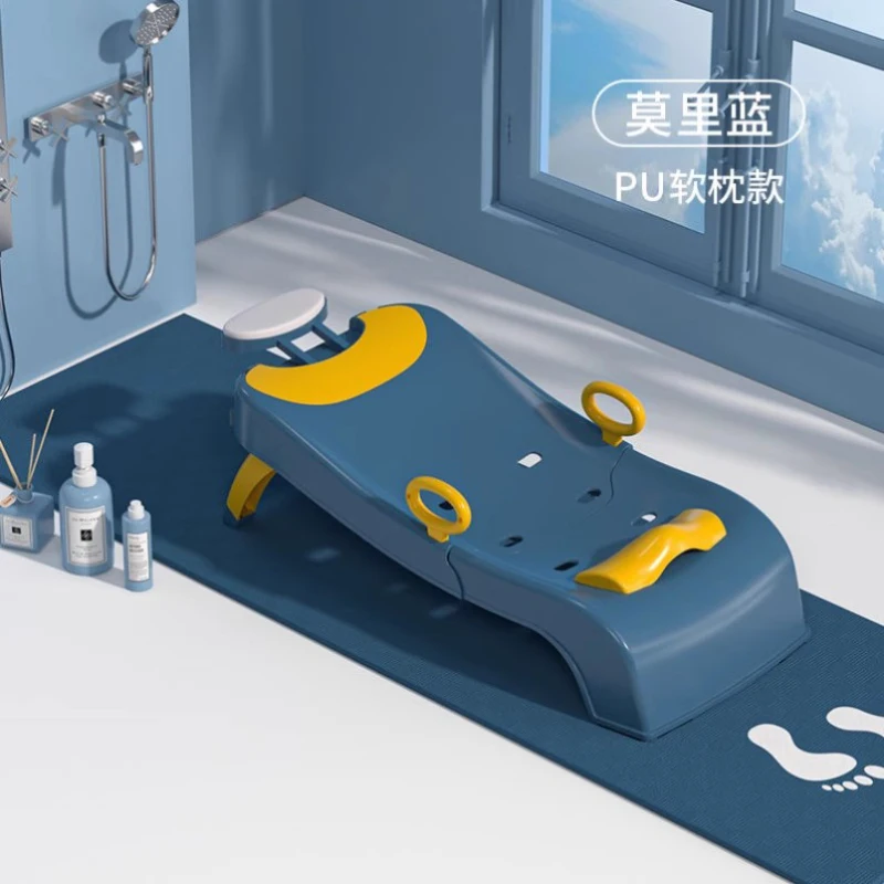 Cadeira de salão de plástico portátil dobrável para crianças, cama shampoo, spa japonês, meuble, mobília do hotel - Image 5