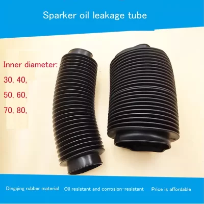 1x Rubber Corrugated Sleeve Flexible Moulded Bellows Rubber Nitrile Oil Resistant Dust Cover Tubes and Hose NEW