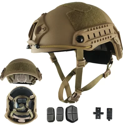 Capacete tático rápido para motim, abs, suspensão de 4 pontos, circunferência da cabeça ajustável para militar cs airsoft, proteção ao ar livre