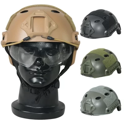 Capacete rápido abs leve capacete pistola de ar mh esportes comuns ao ar livre pj pistola de ar tiro cs proteção policial especial