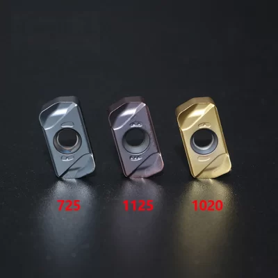 Máquina CNC Indexável Fresadora Ferramenta, Carbide Insert, LNMU0303 ZER MJ 725, Torno de tungstênio Turning Plate, EXN03R, 10pcs