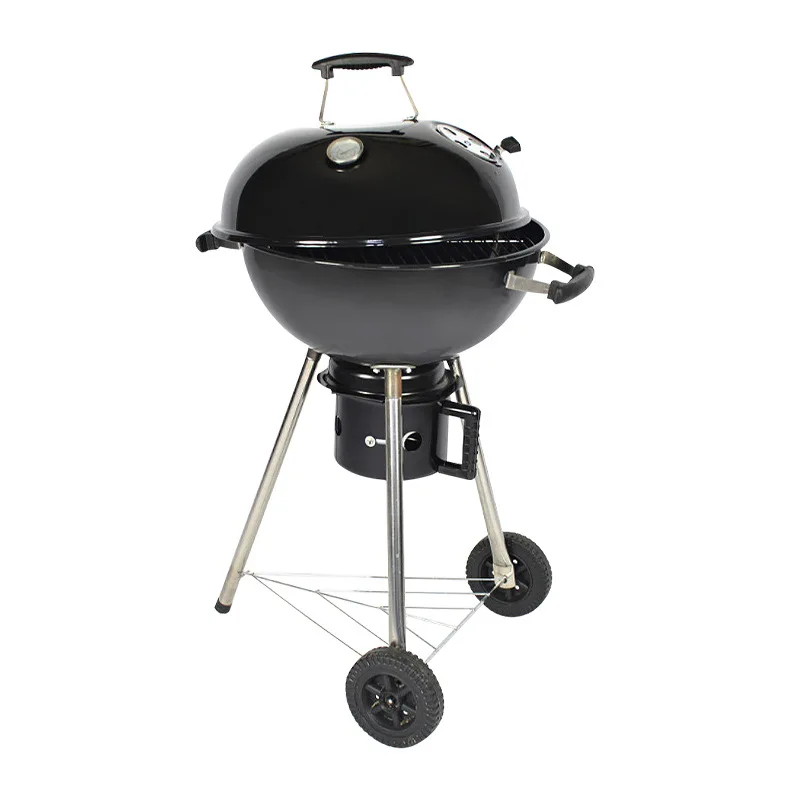 K-star fogão para churrasco doméstico ao ar livre portátil churrasqueira 18.5 Polegada fogão a maçã carvão grelhado fogão push-pull 2024