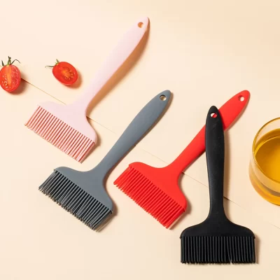 1/2/4 pçs escova de silicone resistente ao calor escova de cozimento grelhar escova de óleo ovo bolo pão escovas de cozimento churrasco ferramentas de pastelaria