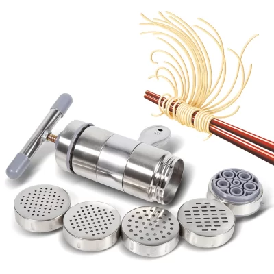 1pc Portable Manual Noodle Machine Operated Stainless Steel Pasta Maker Noddle Juicer Pressure Making Machine