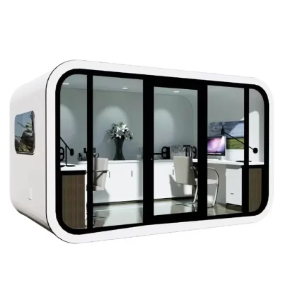 Fully assembled mobile living pods for the garden office and living room, and eco-friendly container houses for the backyard