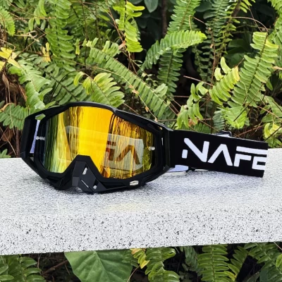 Nafeeb masculino pára-brisa de proteção óculos de motocicleta feminino equitação uv400 à prova de vento e resistente à areia destacável capacete fora de estrada