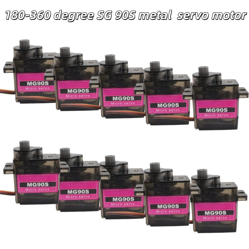 MG90S Metal Gear 9g Servo SG90 Upgraded Version for RC Helicopter Plane Boat Car Trex 450 RC Robot - All Metal Gear