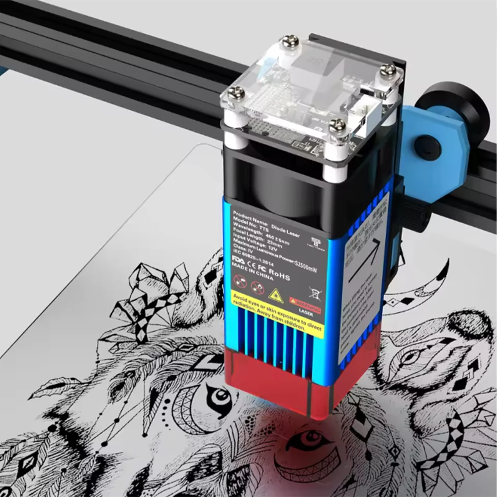 Twotrees TTS-55 pro/TTS-10 pro gravador a laser com wifi 600x600mm 40w/80w máquina de gravação a laser 445 ± 5nm luz azul cnc máquina - Image 6