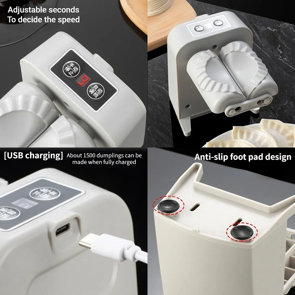 Automatic Electric Dumpling Maker Machine Press Mold Kitchen Accessories Rechargeable Automatic Pressing Empanadas Ravioli Mould - Image 4