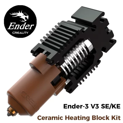 Creality oficial original Ender-3 v3 se/ke kit de bloco de aquecimento cerâmico-60w 0.4mm kit de bocal de troca rápida acessórios de impressora 3d