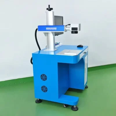 Máquina de gravação a laser de vidro uv fibra de metal 20w 30 50 desktop chuangxin máquina de marcação a laser semiautomática