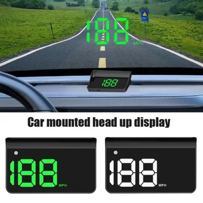 Car Mounted HUD Head Up Display GPS Speed Display KMH/MPH Car Universal Speedometer Car Electronic Projector
