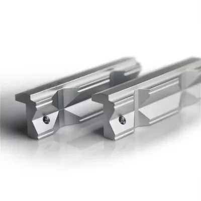 2pcs/set CNC Milling Steel Vise Magnetic Type Hard Jaw Fixture V-Type Jaw Aluminum Alloy 4" or 6" Milling Kit 1Set