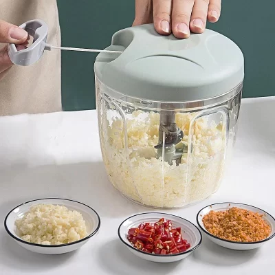 500/900ml manual picador de carne alho chopper girar imprensa alho triturador vegetal cebola cortador cozinha cozinhar acessórios