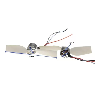 4300KV Small Model Aircraft FPV Motor 1104 Model Aircraft Brushless Motor Indoor FPV Brushless Motor with Blades