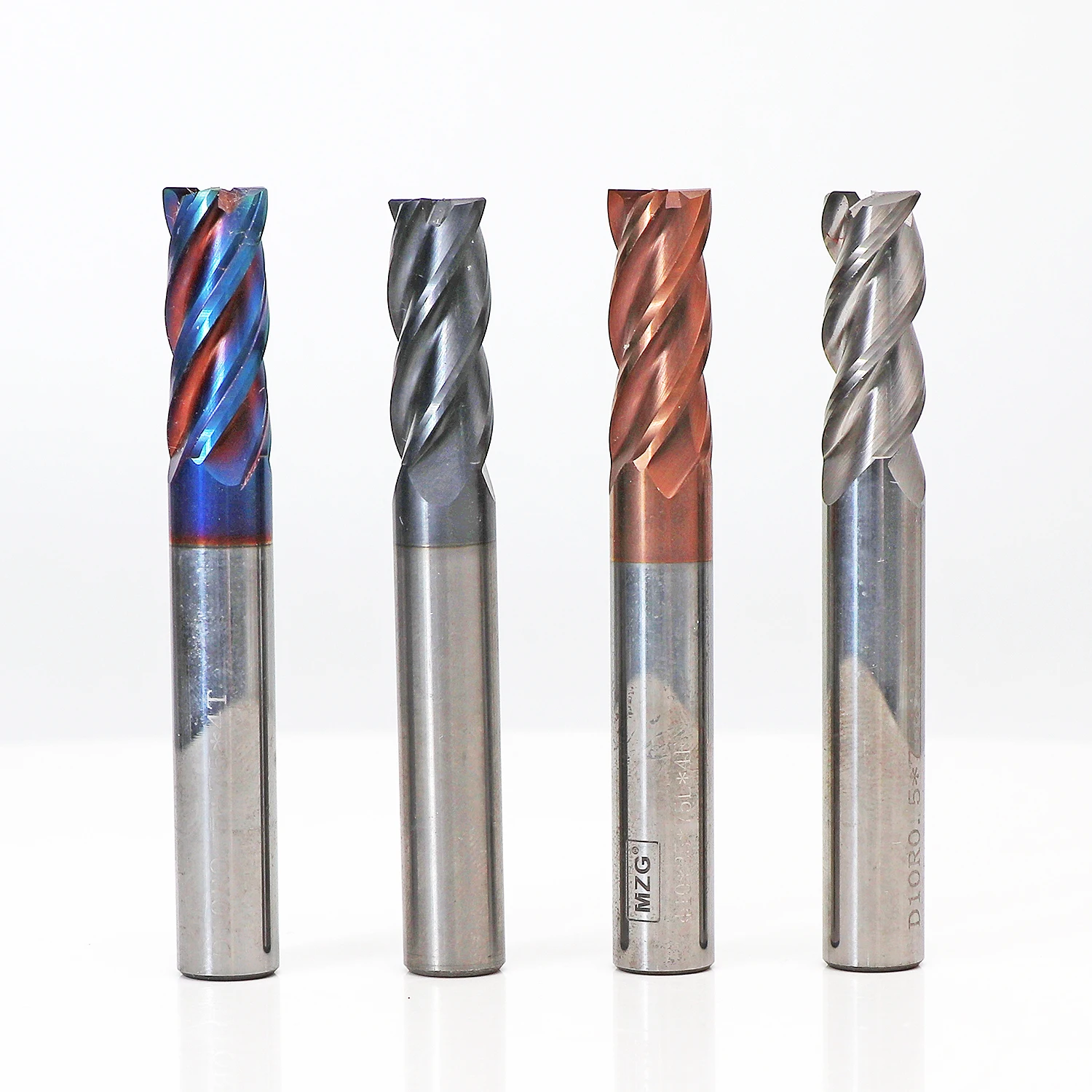 MZG 3 Edge 4 Flute HRC 50 55 65 1-20mm Square Milling Cutter Carbide End Mill - Image 2