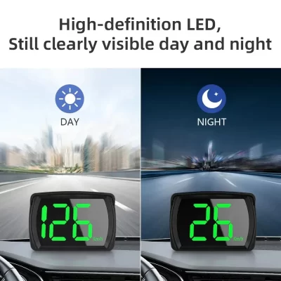 Y03 Universal Car GPS HUD Head Up Display Digital Speedometer Projector with Large Font Km/h Readout