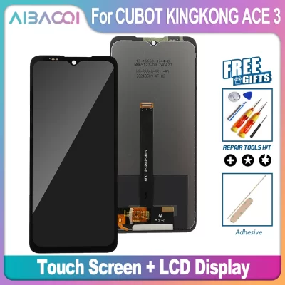 AiBaoQi New Touch Screen KINGKONG ACE 3 LCD Display Assembly + Custom Cover Screen Replacement For Cubot KINGKONG ACE3 ACE 2
