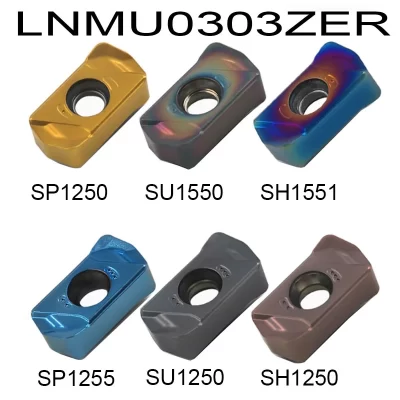 LNMU0303 Turning insert LNMU0303ZER MJ carbide double-sided Fast Forward Feed Milling Insert For EXN03R milling cutter holder