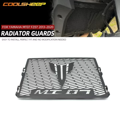 For Yamaha MT07 FZ07 MT-07 FZ 07 2013-2020 Motorcycle Accessories Radiator Guard Protector Grille Cooler Cover Grill Protection