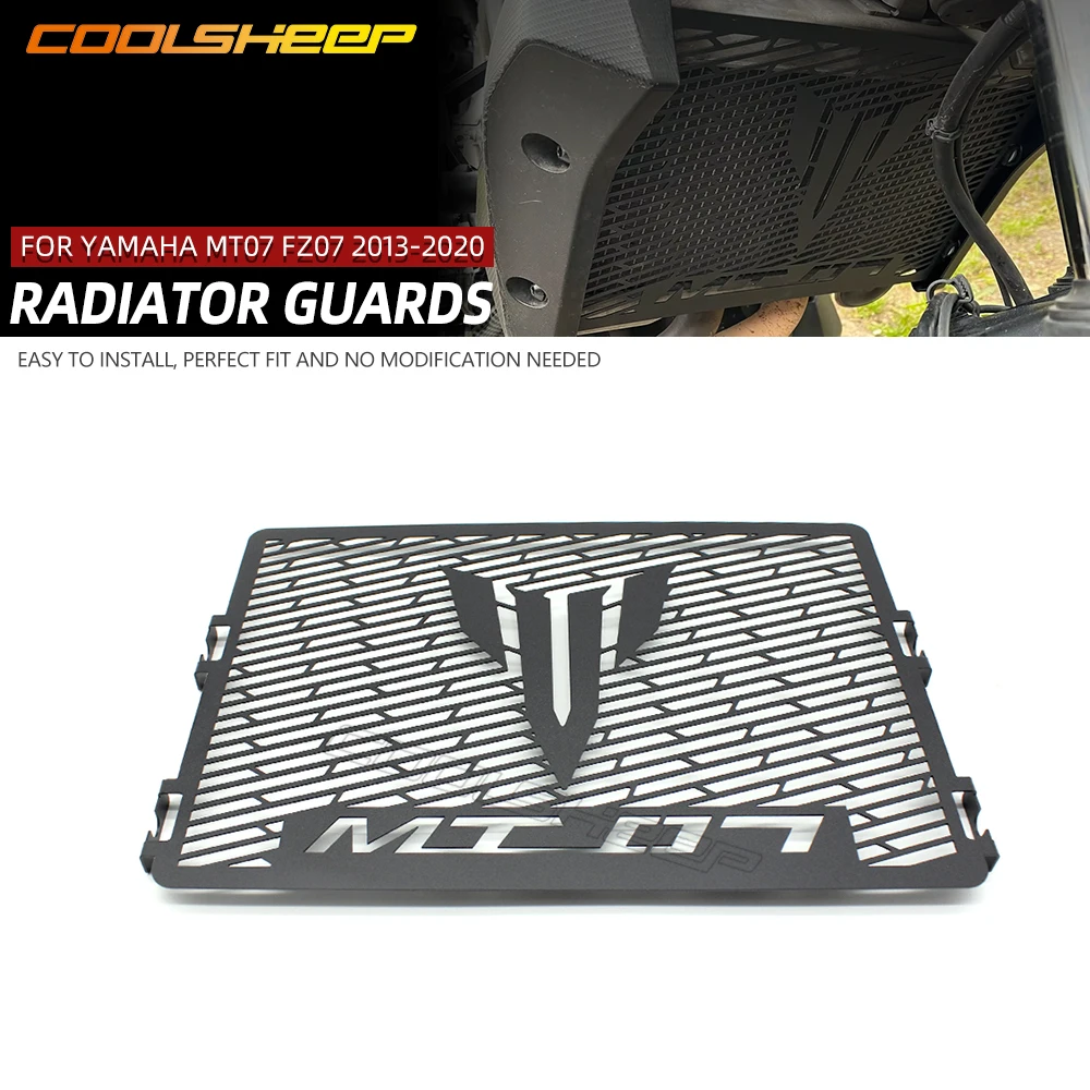 For Yamaha MT07 FZ07 MT-07 FZ 07 2013-2020 Motorcycle Accessories Radiator Guard Protector Grille Cooler Cover Grill Protection