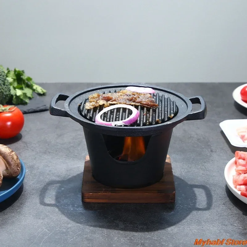 Mini churrasqueira japonesa, fogão para uma pessoa, casa, sem fumaça, churrasqueira ao ar livre, forno, assar, ferramentas de carne - Image 4