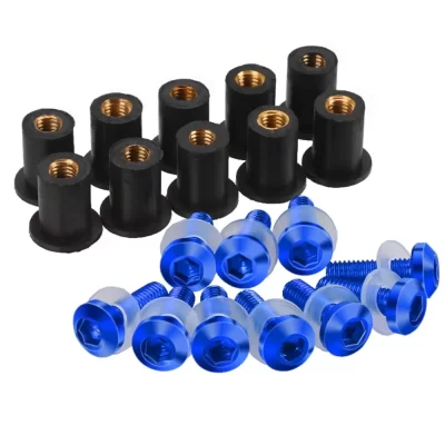 10pcs M5 Windshield Bolt Windscreen Mounting Screw Washer Nut For YAMAHA FZ6N FZ6S FZ6R FZ-6 FAZER FZ6 S/N/R 2004-2015 2014 2013