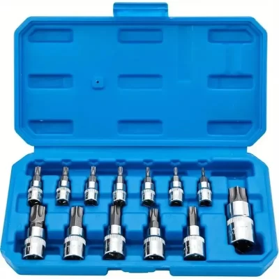 13 pçs kit chave torx ferramenta de reparo automóvel chave de fenda conjunto chave soquete cabeça profissional bicicleta carro ferramentas oficina mecânica