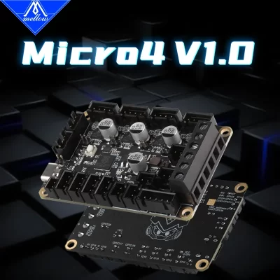 Mellow 4 eixos 32bit fly micro 4 v1.0 placa para uart tmc2209 impressora 3d klipper canbus voron v0.2 ender3 substituir skr pico